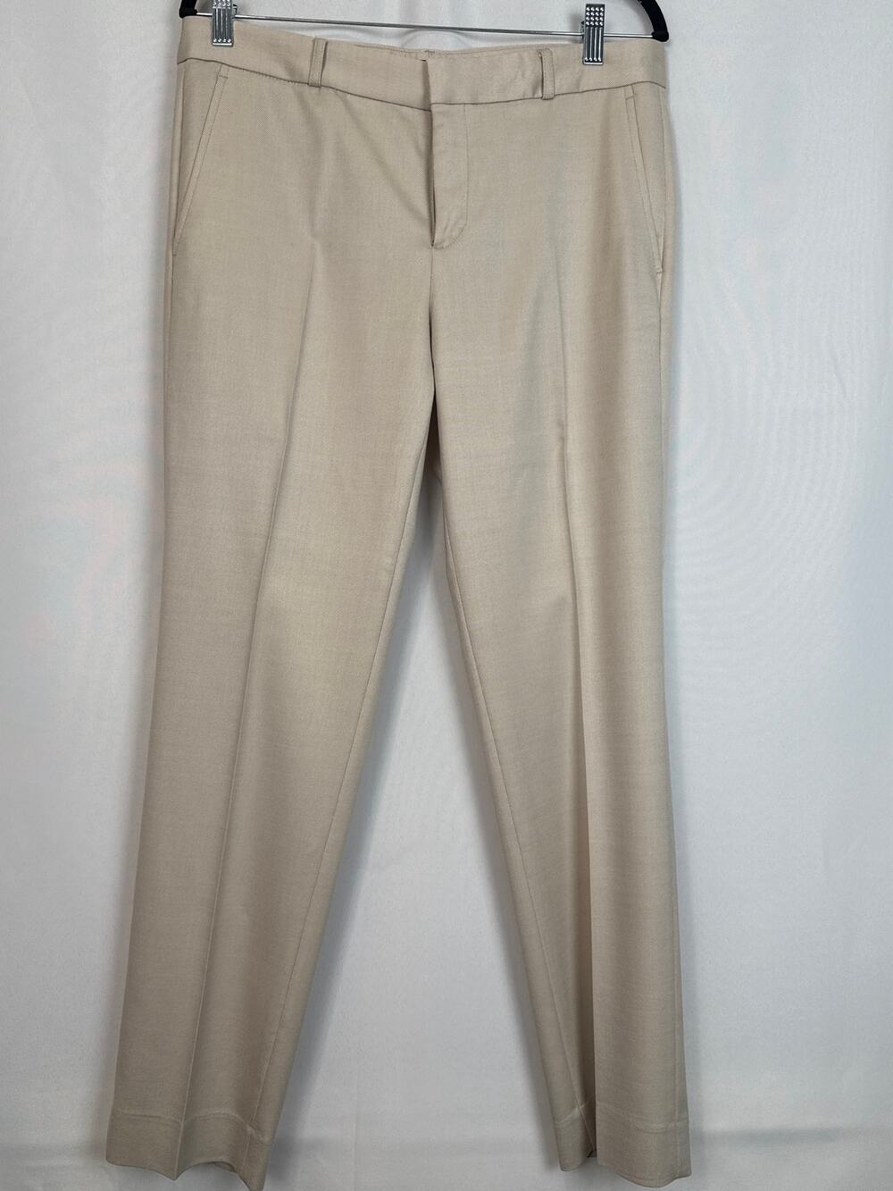Banana Republic Womens Size 10 Beige Ryan Fit Trousers Preppy Office